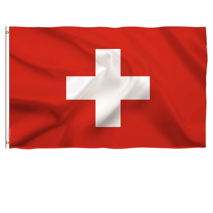 Large Switzerland Flag / Large Switzerland Art / Switzerland Wall Art / Switzerland Poster / Switzerland Gifts / Switzerland Map