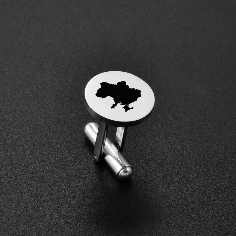 18K Gold Plated Ukraine Cufflinks , Ukraine Cufflinks, Ukraine Map Cufflinks, Ukraine Flag, Ukraine Poster, Ukraine Tshirt, Ukraine Necklace