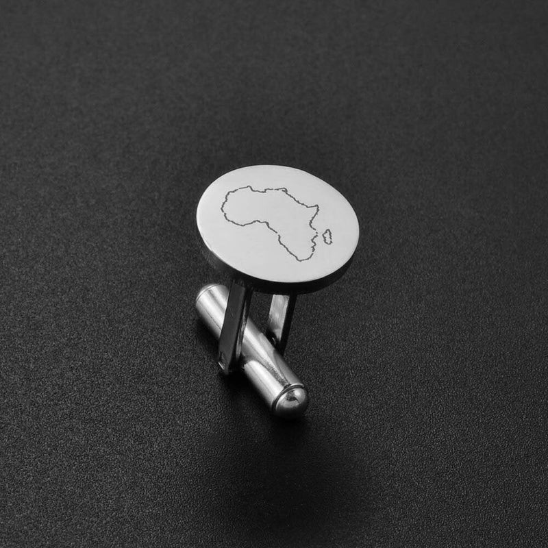 18K Gold Plated Africa Cufflinks, Africa Cufflinks, Africa Map Cufflinks, Africa Flag, Africa Poster, Africa Tshirt, Africa Necklace